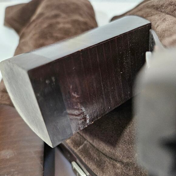 Michael Kors Collection Brown Suede Knee High Boots - Picture 11 of 13